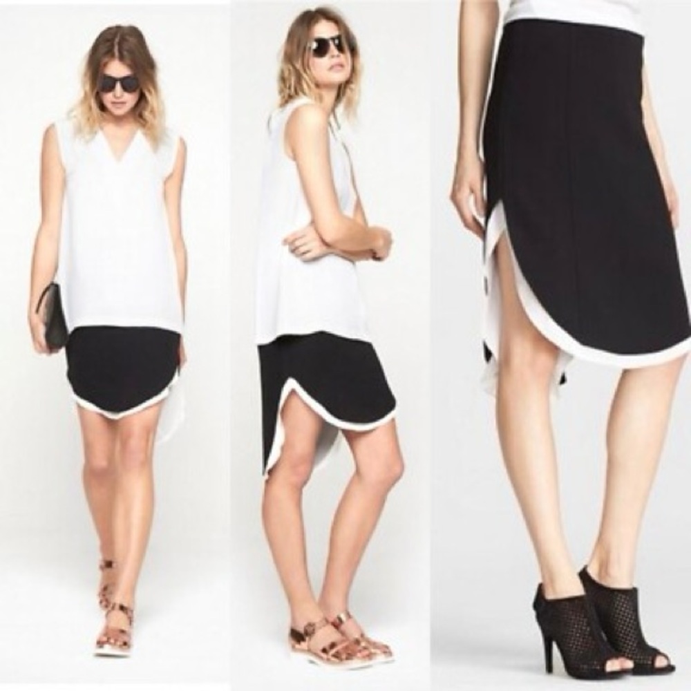 RAG & BONE Ashlee Curved Hem Skirt size 4